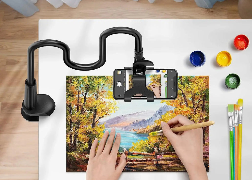 Support de Téléphone Flexible 360° - Bras Long Réglable pour Lit et Bureau